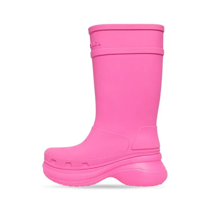 Crocs Boot In Bright Pink Women Balenciaga Boots and Ankle Boots