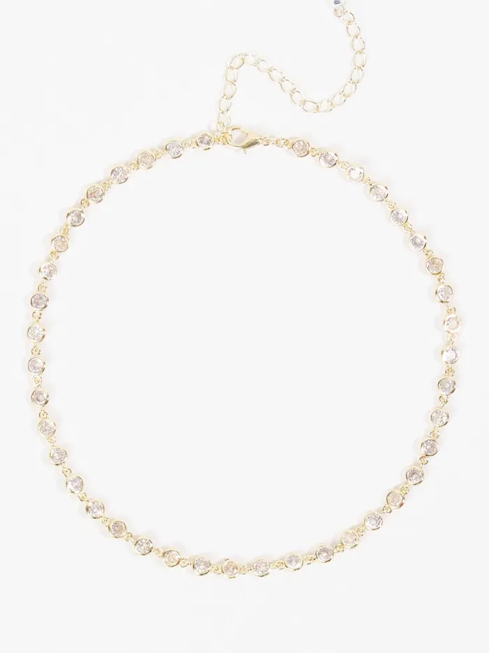 Crystal Lined Choker Gold Women Altar039d State Jewelry