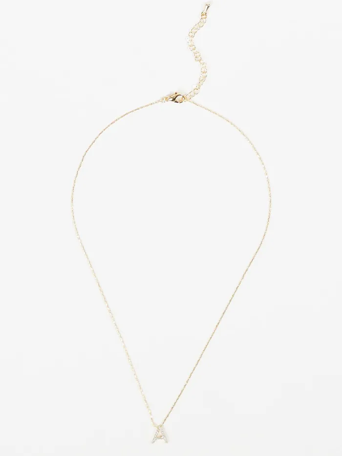Dainty Monogram Necklace 8211 A Gold Women Altar039d State Jewelry