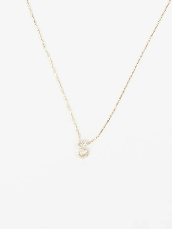 Dainty Monogram Necklace 8211 S Gold Women Altar039d State Jewelry
