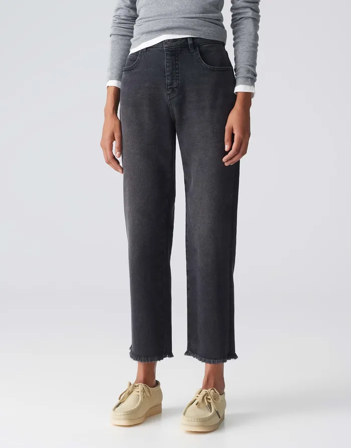 Damen Boyfriend Jeans LANI DARK Mid Rise mit Stretch Jeans OPUS Damen Boyfriend Jeans LANI DARK Mid Rise mit Stretch Jeans OPUS