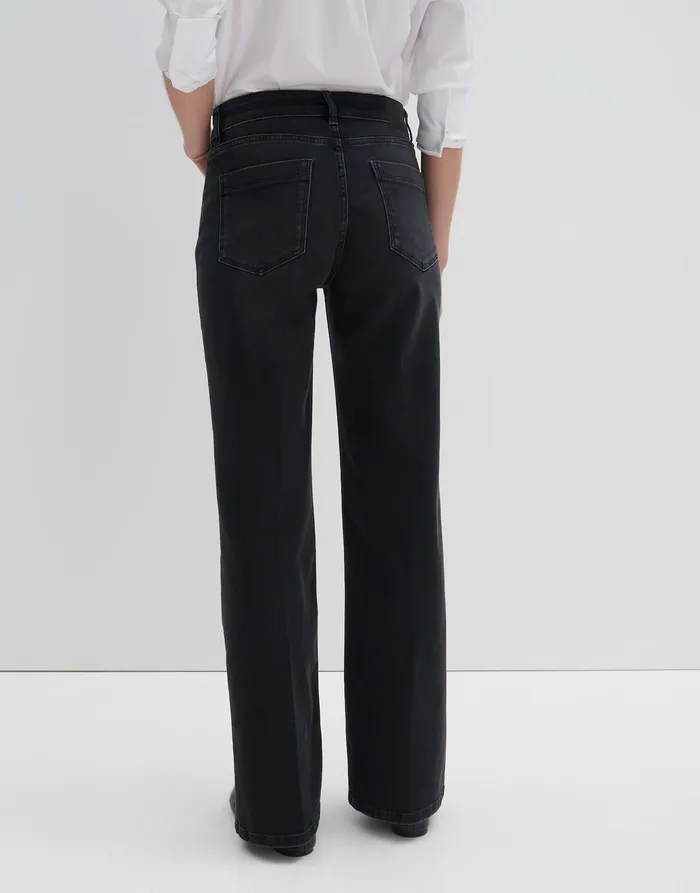 Damen Jeans OPUS Long Flared Jeans CARIE FRENCH aus stretchigem BCI Cotton Mix Damen Jeans OPUS Long Flared Jeans CARIE FRENCH aus stretchigem BCI Cotton Mix