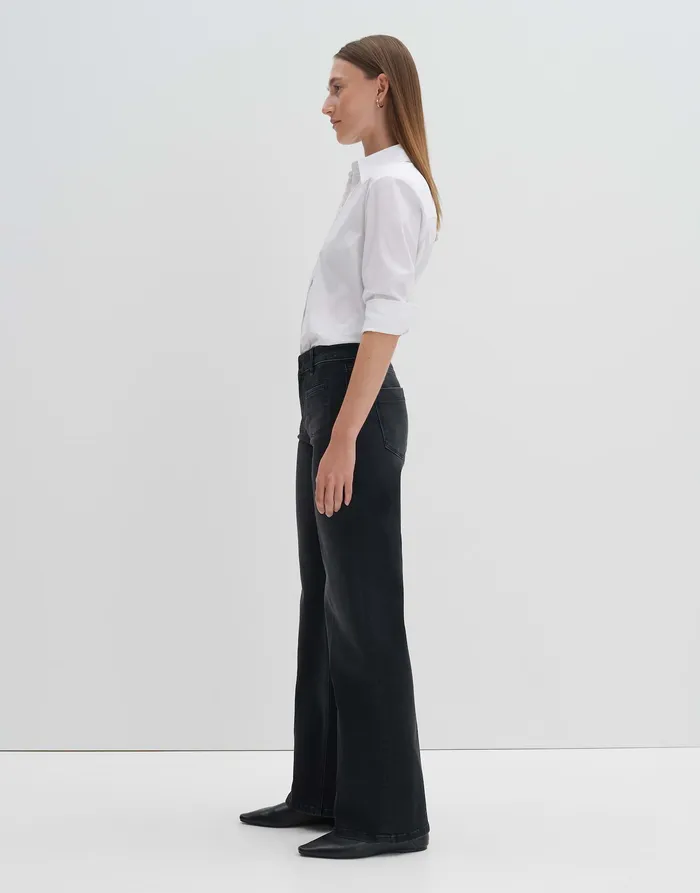 Damen Jeans OPUS Long Flared Jeans CARIE FRENCH aus stretchigem BCI Cotton Mix Damen Jeans OPUS Long Flared Jeans CARIE FRENCH aus stretchigem BCI Cotton Mix