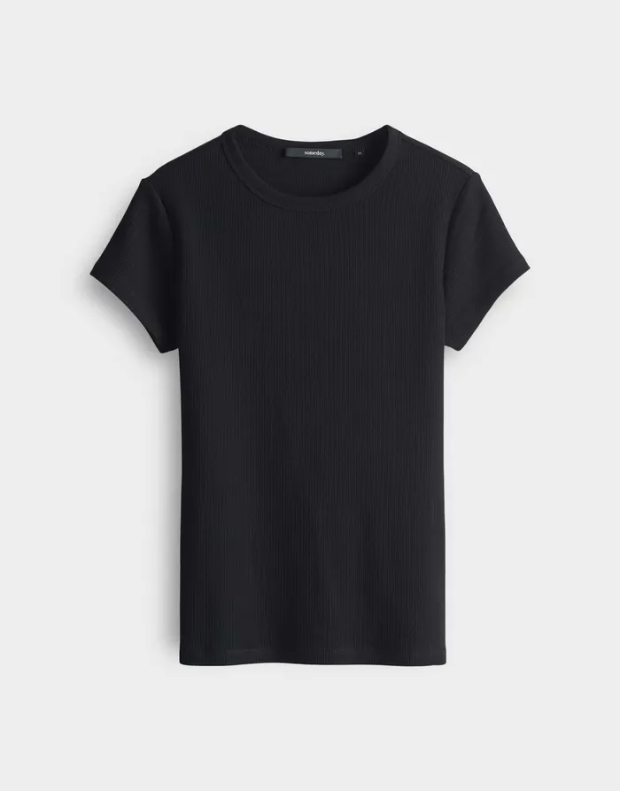 Damen OPUS Rippshirt KLEOH Slim aus BCI Cotton Mix Shirts Damen OPUS Rippshirt KLEOH Slim aus BCI Cotton Mix Shirts