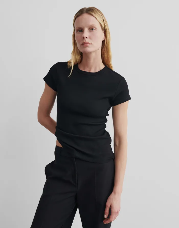 Damen OPUS Rippshirt KLEOH Slim aus BCI Cotton Mix Shirts Damen OPUS Rippshirt KLEOH Slim aus BCI Cotton Mix Shirts