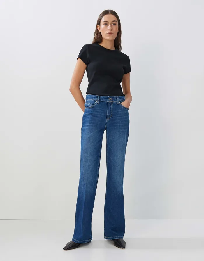 Damen OPUS Rippshirt KLEOH Slim aus BCI Cotton Mix Shirts Damen OPUS Rippshirt KLEOH Slim aus BCI Cotton Mix Shirts