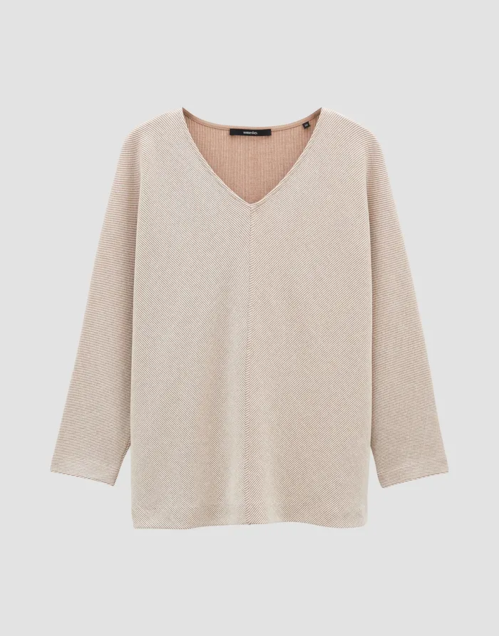 Damen Shirts OPUS Jerseyshirt KAYOMA Loose aus BCI Cotton Mix Damen Shirts OPUS Jerseyshirt KAYOMA Loose aus BCI Cotton Mix