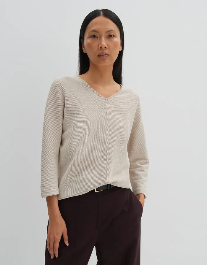 Damen Shirts OPUS Jerseyshirt KAYOMA Loose aus BCI Cotton Mix Damen Shirts OPUS Jerseyshirt KAYOMA Loose aus BCI Cotton Mix