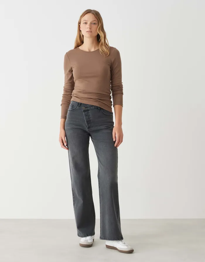 Damen Shirts OPUS Ultraweiches Basicshirt SOGETI Slim aus Tencel Mix
