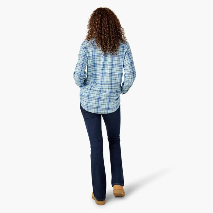 Dickies Button Up Women039s Plaid Flannel Long Sleeve Shirt Clear BlueOrchard Plaid Clear Blueorchard Plaid b2y 8211 Women Dickies Button Up Women039s Plaid Flannel Long Sleeve Shirt Clear BlueOrchard Plaid Clear Blueorchard Plaid b2y 8211 Women