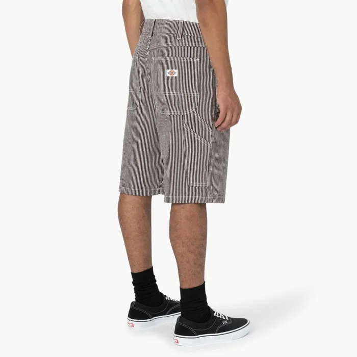 Dickies Carpenter Hickory Stripe Relaxed Fit Carpenter Shorts 11034 EcruBrown Ecrubrown eub 8211 Men Dickies Carpenter Hickory Stripe Relaxed Fit Carpenter Shorts 11034 EcruBrown Ecrubrown eub 8211 Men