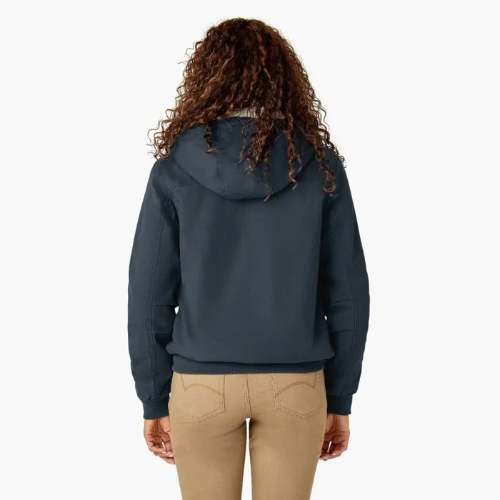 Dickies Coats and Jackets Women039s Fleece Lined Duck Canvas Jacket Rinsed Diesel Gray Rinsed Diesel Gray ryg 8211 Women