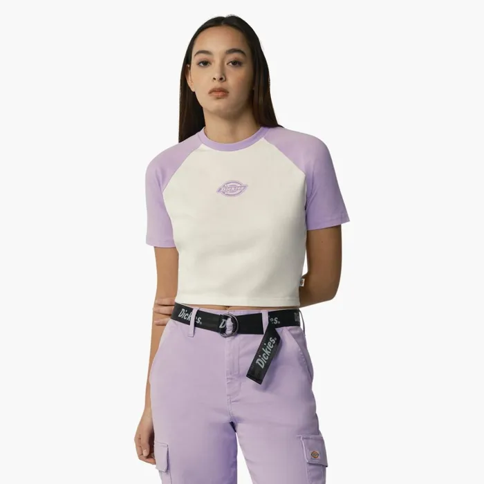 Dickies Cropped Tops Women039s Sodaville TShirt Purple Rose Purple Rose ur2 8211 Women