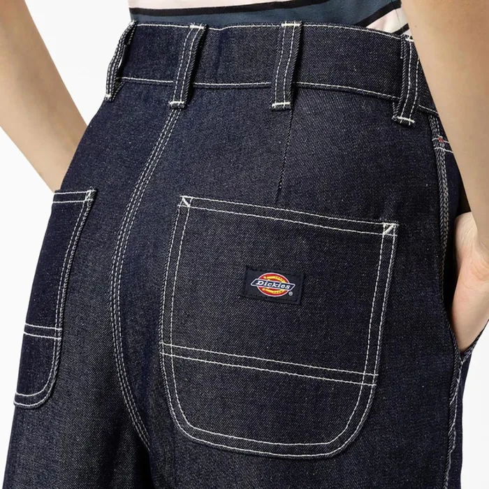 Dickies Double Knee Womens Denim 100 Year Pants Indigo Blue Indigo Blue nb 8211 Women
