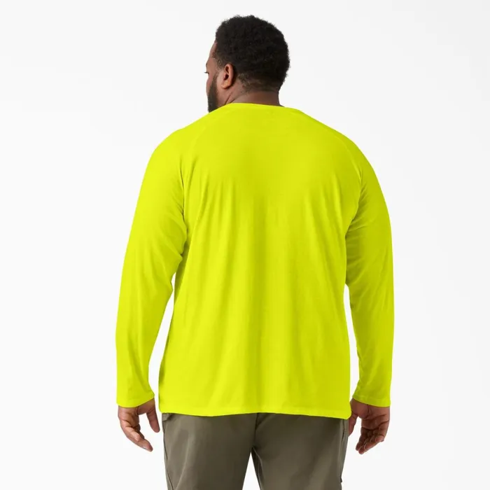 Dickies Hi Vis Cooling Long Sleeve Pocket TShirt Bright Yellow Bright Yellow bwd 8211 Men Dickies Hi Vis Cooling Long Sleeve Pocket TShirt Bright Yellow Bright Yellow bwd 8211 Men