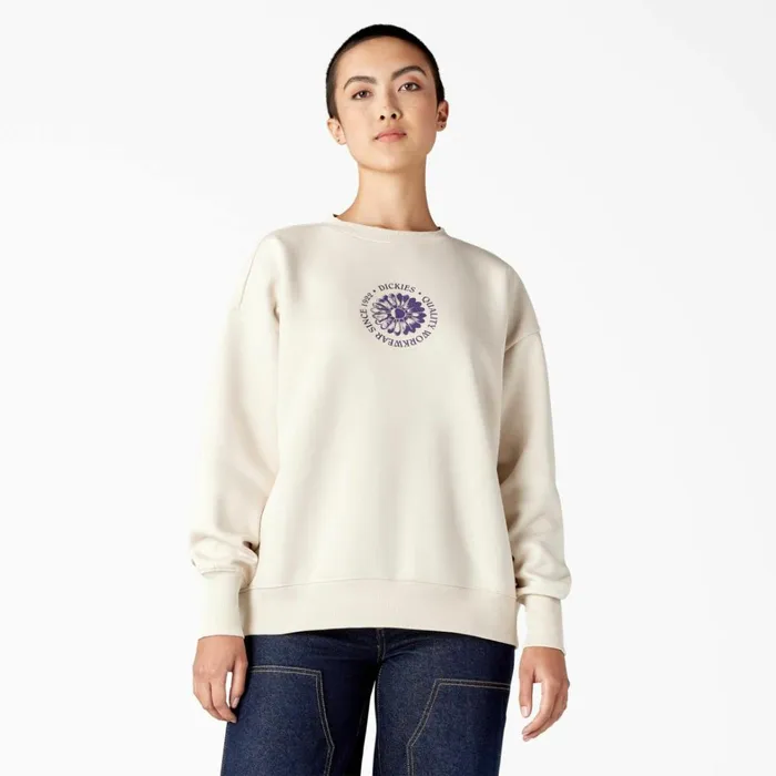 Dickies Hoodies and Sweatshirts Women039s Garden Plain Sweatshirt Stone Whitecap Gray Stone Whitecap Gray sn9 8211 Women
