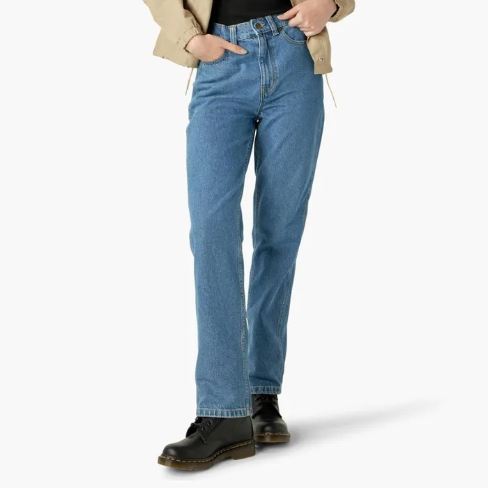 Dickies Jeans Womens Houston Relaxed Fit Jeans Chambray Light Blue Chambray Light Blue clb 8211 Women Dickies Jeans Womens Houston Relaxed Fit Jeans Chambray Light Blue Chambray Light Blue clb 8211 Women