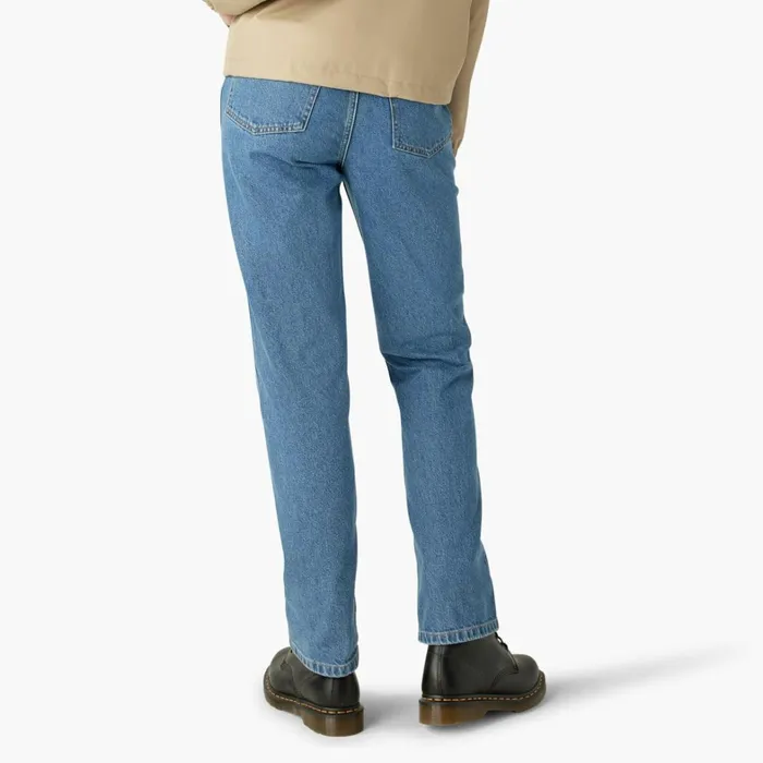 Dickies Jeans Womens Houston Relaxed Fit Jeans Chambray Light Blue Chambray Light Blue clb 8211 Women