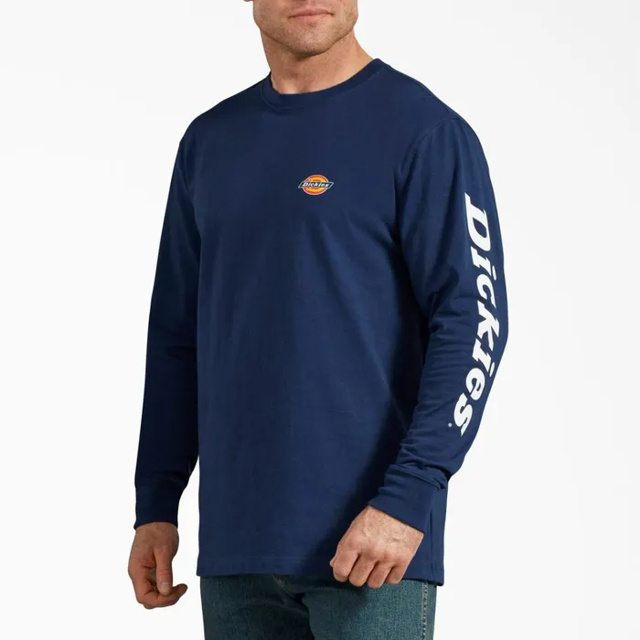 Dickies Long Sleeve TShirts LongSleeve Graphic TShirt Deep Blue Deep Blue el 8211 Men