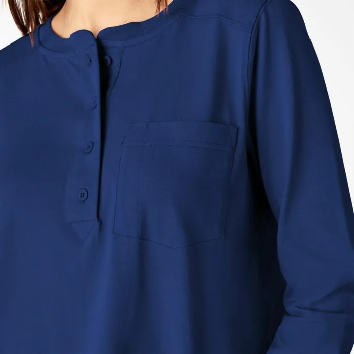 Dickies Long Sleeve TShirts Women039s Heavyweight Henley Surf Blue Surf Blue fl 8211 Women Dickies Long Sleeve TShirts Women039s Heavyweight Henley Surf Blue Surf Blue fl 8211 Women