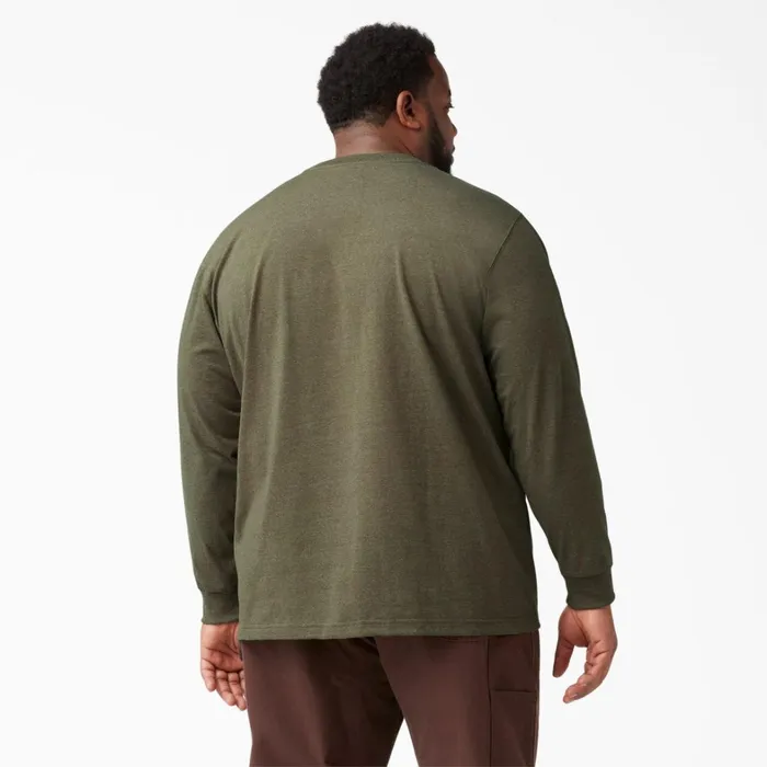 Dickies Long Sleeve Work Shirts Heavyweight Heathered Long Sleeve Pocket TShirt Military Green Heather Military Green Heather mld 8211 Men Dickies Long Sleeve Work Shirts Heavyweight Heathered Long Sleeve Pocket TShirt Military Green Heather Military Green Heather mld 8211 Men