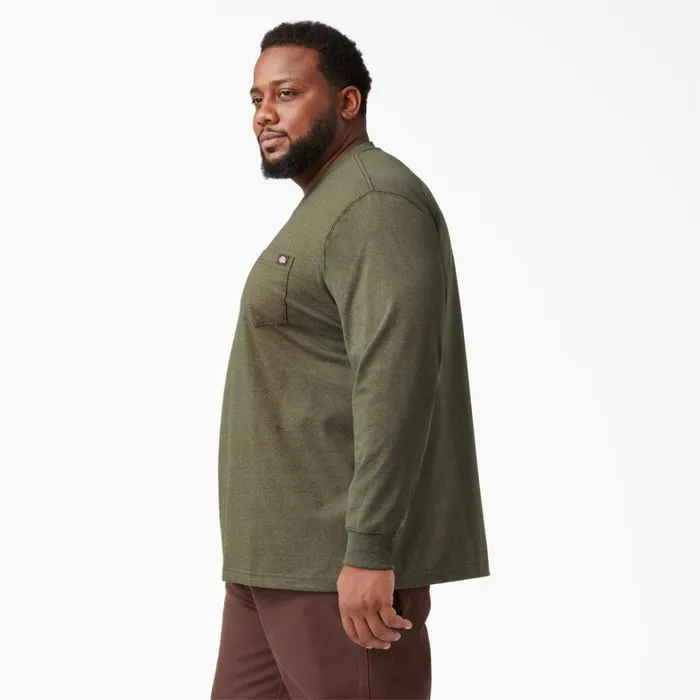 Dickies Long Sleeve Work Shirts Heavyweight Heathered Long Sleeve Pocket TShirt Military Green Heather Military Green Heather mld 8211 Men Dickies Long Sleeve Work Shirts Heavyweight Heathered Long Sleeve Pocket TShirt Military Green Heather Military Green Heather mld 8211 Men