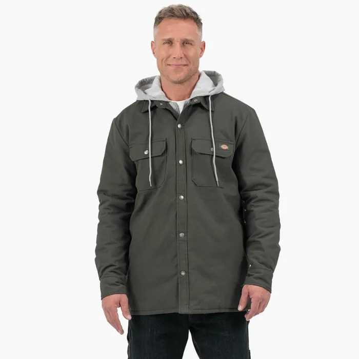 Dickies Shirt Jackets Duck Hooded Shirt Jacket Olive Green Olive Green og 8211 Men