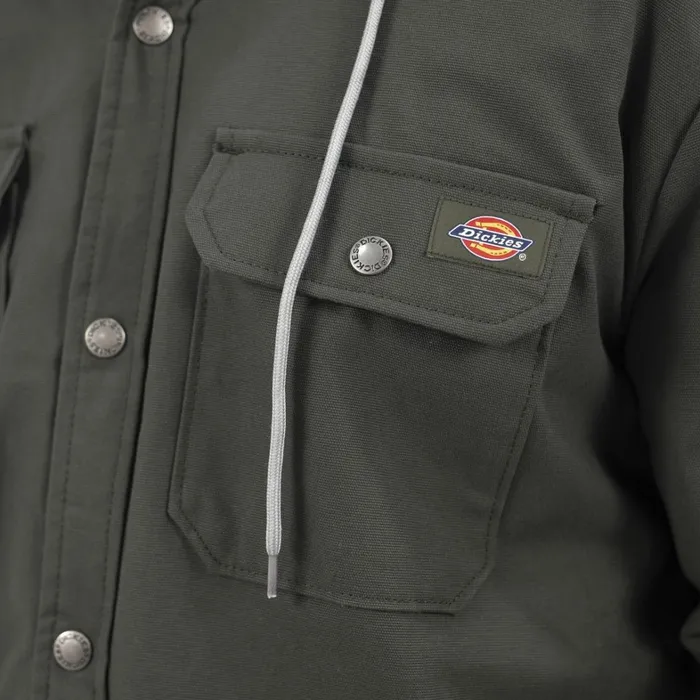 Dickies Shirt Jackets Duck Hooded Shirt Jacket Olive Green Olive Green og 8211 Men Dickies Shirt Jackets Duck Hooded Shirt Jacket Olive Green Olive Green og 8211 Men
