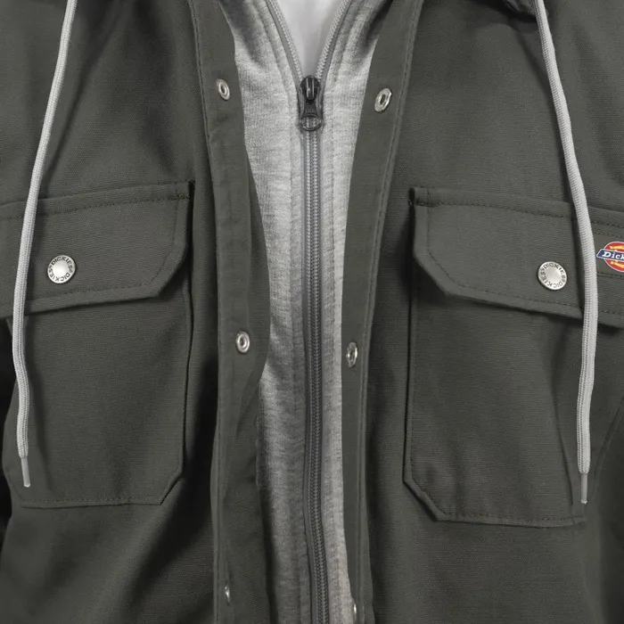 Dickies Shirt Jackets Duck Hooded Shirt Jacket Olive Green Olive Green og 8211 Men Dickies Shirt Jackets Duck Hooded Shirt Jacket Olive Green Olive Green og 8211 Men