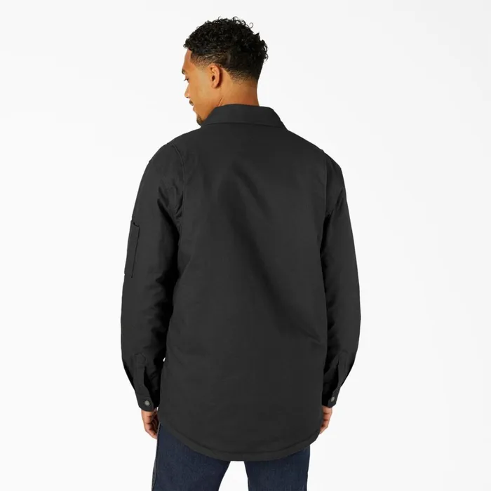 Dickies Shirt Jackets Water Repellent FleeceLined Duck Shirt Jacket Black Black bk 8211 Men