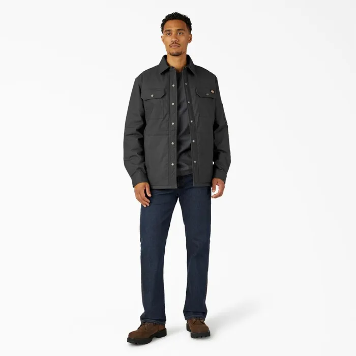 Dickies Shirt Jackets Water Repellent FleeceLined Duck Shirt Jacket Black Black bk 8211 Men