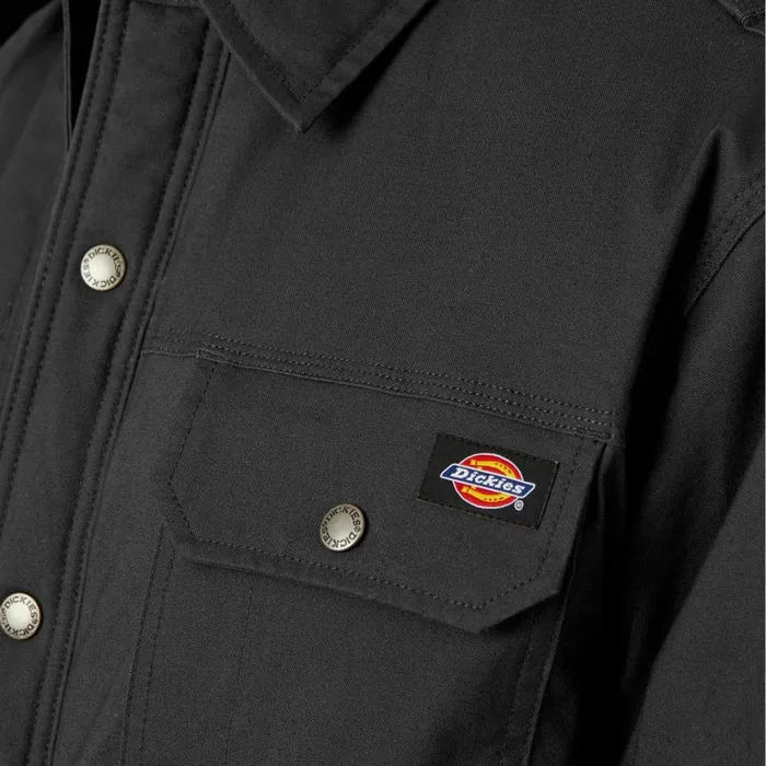 Dickies Shirt Jackets Water Repellent FleeceLined Duck Shirt Jacket Black Black bk 8211 Men