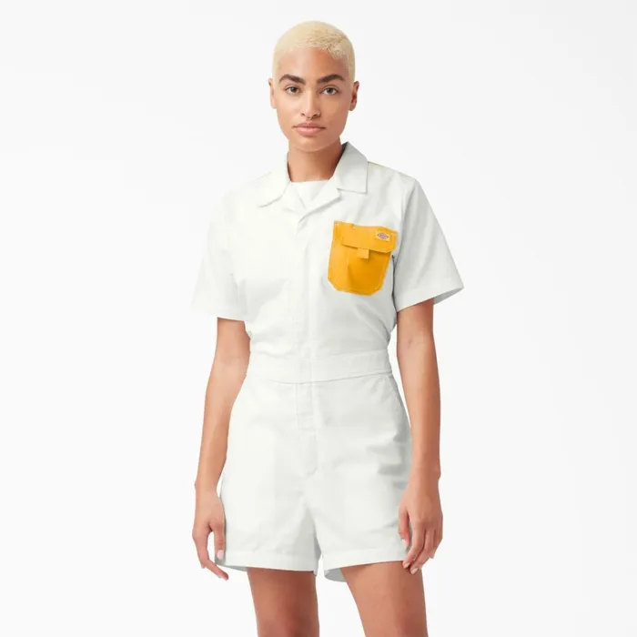Dickies Shortalls Women039s Regular Fit Ripstop Shortalls Rinsed Cloud Rinsed Cloud r2c 8211 Women