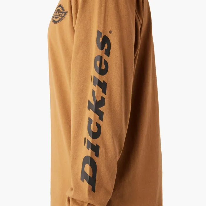 Dickies TShirts Long Sleeve Heavyweight Logo TShirt Brown Duck Brown Duck bd 8211 Men Dickies TShirts Long Sleeve Heavyweight Logo TShirt Brown Duck Brown Duck bd 8211 Men