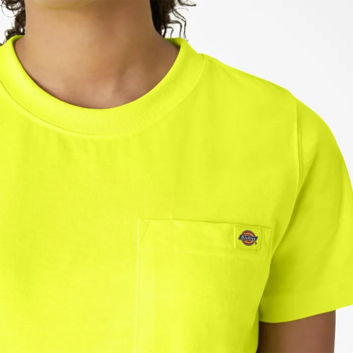 Dickies TShirts Women039s Heavyweight Short Sleeve Pocket TShirt Bright Yellow Bright Yellow bwd 8211 Women