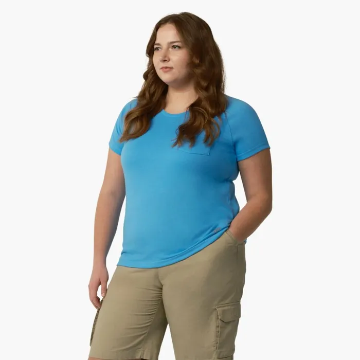 Dickies TShirts Women039s Plus Cooling Short Sleeve Pocket TShirt Azure Blue Azure Blue ab2 8211 Women Dickies TShirts Women039s Plus Cooling Short Sleeve Pocket TShirt Azure Blue Azure Blue ab2 8211 Women