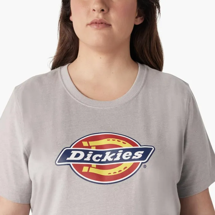 Dickies Tops Women039s Plus Heavyweight Logo TShirt Heather Gray Heather Gray h2 8211 Women Dickies Tops Women039s Plus Heavyweight Logo TShirt Heather Gray Heather Gray h2 8211 Women