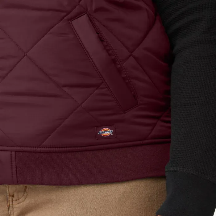 Dickies Vests Womens Plus Quilted Vest Burgundy Burgundy by 8211 Women Dickies Vests Womens Plus Quilted Vest Burgundy Burgundy by 8211 Women