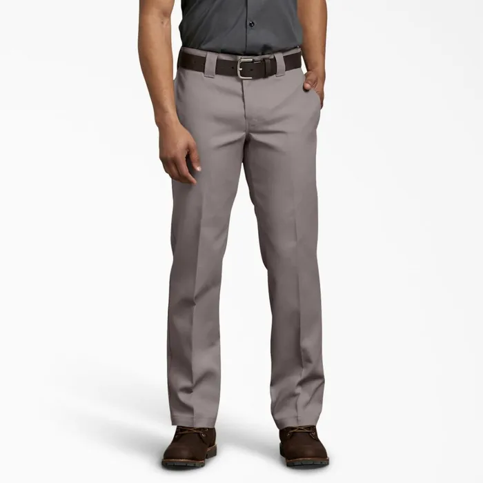 Dickies Work Pants Slim Fit Straight Leg Work Pants Silver Silver sv 8211 Men