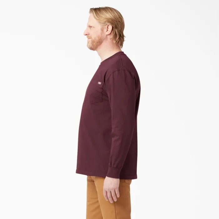 Dickies Work Shirts Heavyweight Long Sleeve Pocket TShirt Burgundy Burgundy by 8211 Men Dickies Work Shirts Heavyweight Long Sleeve Pocket TShirt Burgundy Burgundy by 8211 Men