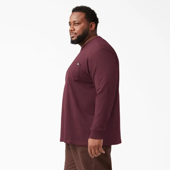 Dickies Work Shirts Heavyweight Long Sleeve Pocket TShirt Burgundy Burgundy by 8211 Men Dickies Work Shirts Heavyweight Long Sleeve Pocket TShirt Burgundy Burgundy by 8211 Men