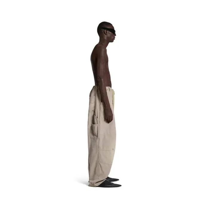 Double Knee Pants In Beige Men Balenciaga Pants