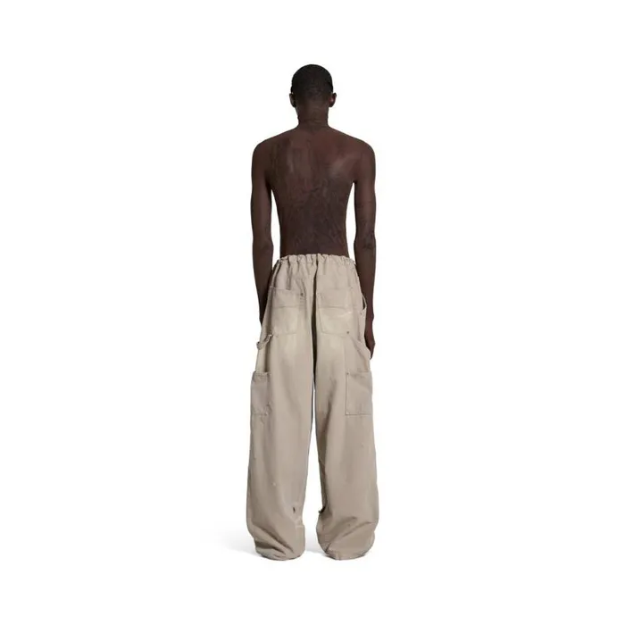 Double Knee Pants In Beige Men Balenciaga Pants