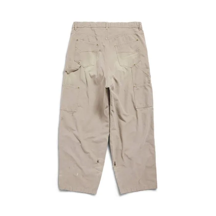 Double Knee Pants In Beige Men Balenciaga Pants