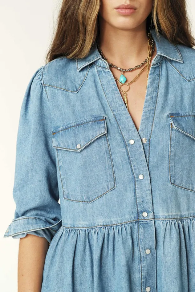 Dress Linona Blue Women Baandsh Dresses