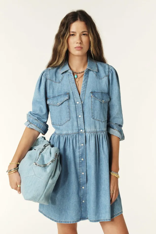 Dress Linona Blue Women Baandsh Dresses