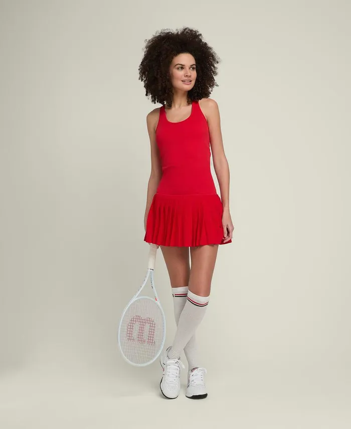 Dresses Midtown Tennis Dress 8211 Red 8211 Wilson Women Dresses Midtown Tennis Dress 8211 Red 8211 Wilson Women