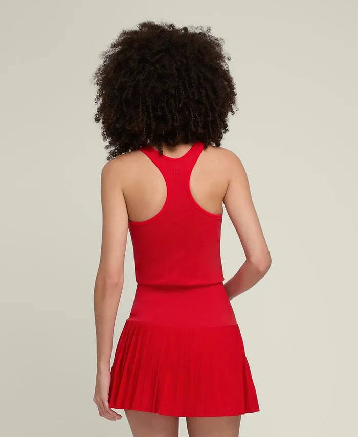 Dresses Midtown Tennis Dress 8211 Red 8211 Wilson Women Dresses Midtown Tennis Dress 8211 Red 8211 Wilson Women