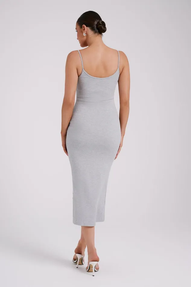 Dresses Women Meshki Alexis Ribbed Cami Midi Dress 8211 Grey Marle