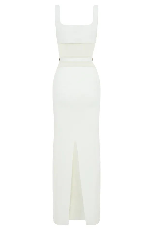 Dresses Women Meshki Alysanne Cut Out Knit Maxi Dress 8211 White